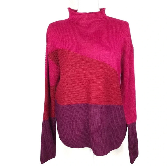 89th & Madison | Oversized Colorblock Knit Sweater - Picture 1 of 5